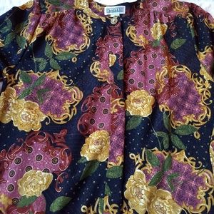 Vintage Christie & Jill Blouse Shirt Size 14